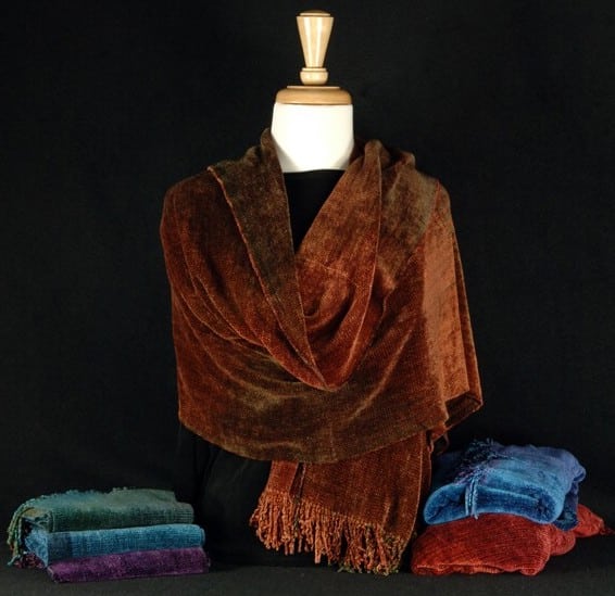 100% Bamboo Chenille Shawl - A Thread of Hope Guatemalan Fair Trade