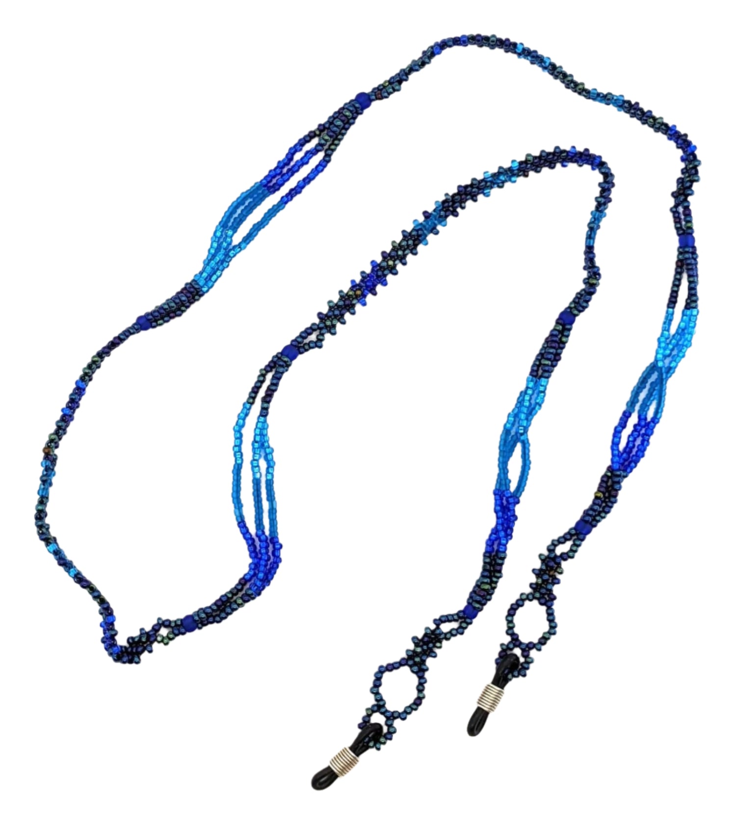 Blues Beaded Glasses Holder - A Thread of Hope Guatemalan Fair Trade