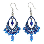 Blues Catarina Beaded Earrings - A Thread of Hope Guatemalan Fair Trade