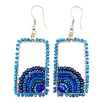 Blues Julieta Beaded Earrings - A Thread of Hope Guatemalan Fair Trade