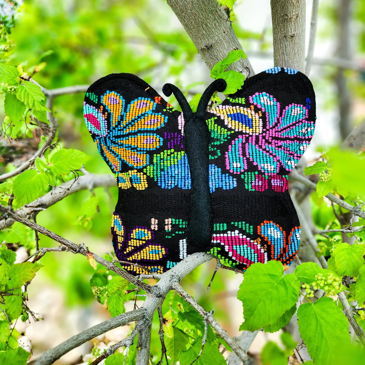 Brocade Butterfly Pot Holder - A Thread of Hope Guatemalan Fair Trade