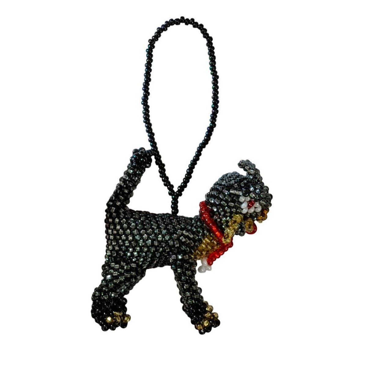 Cat Beaded Christmas Ornament - A Thread of Hope Guatemalan Fair Trade