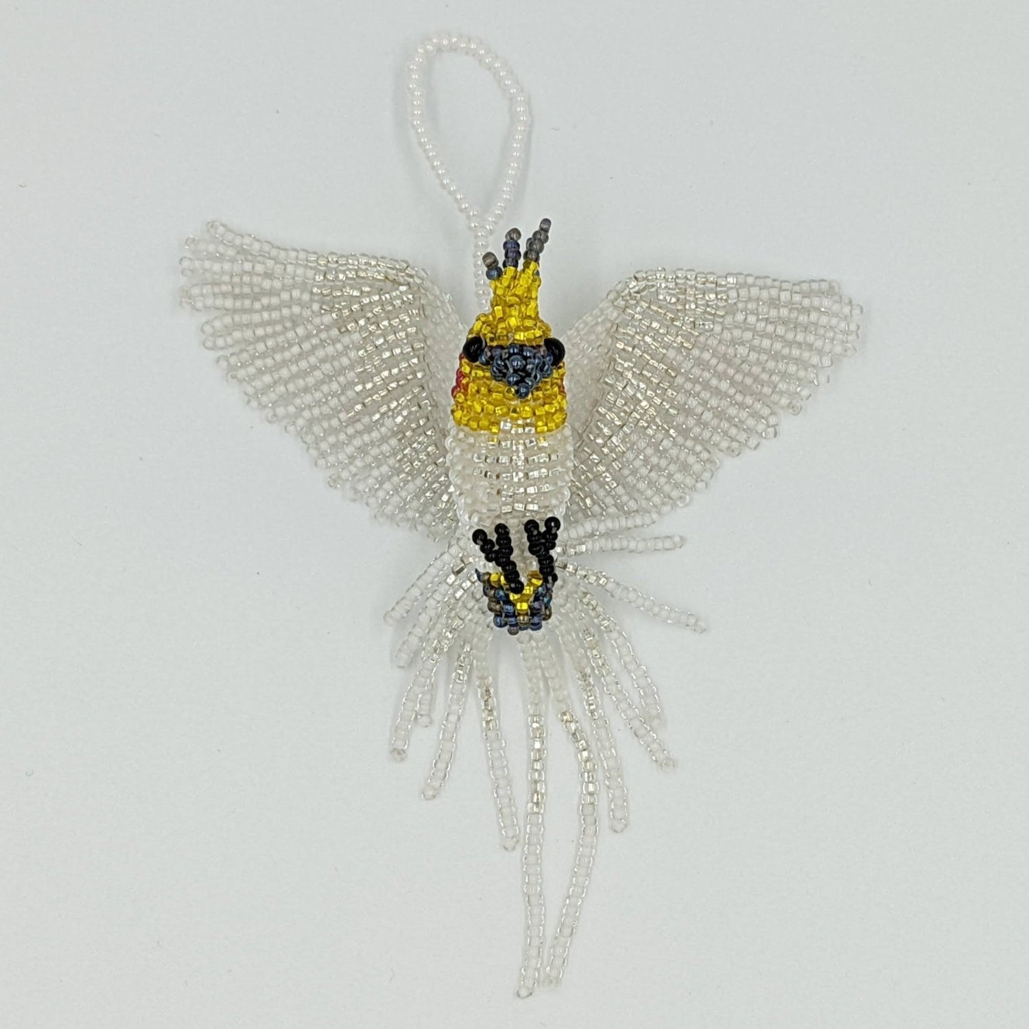 Cockatiel Beaded Ornament - A Thread of Hope Guatemalan Fair Trade