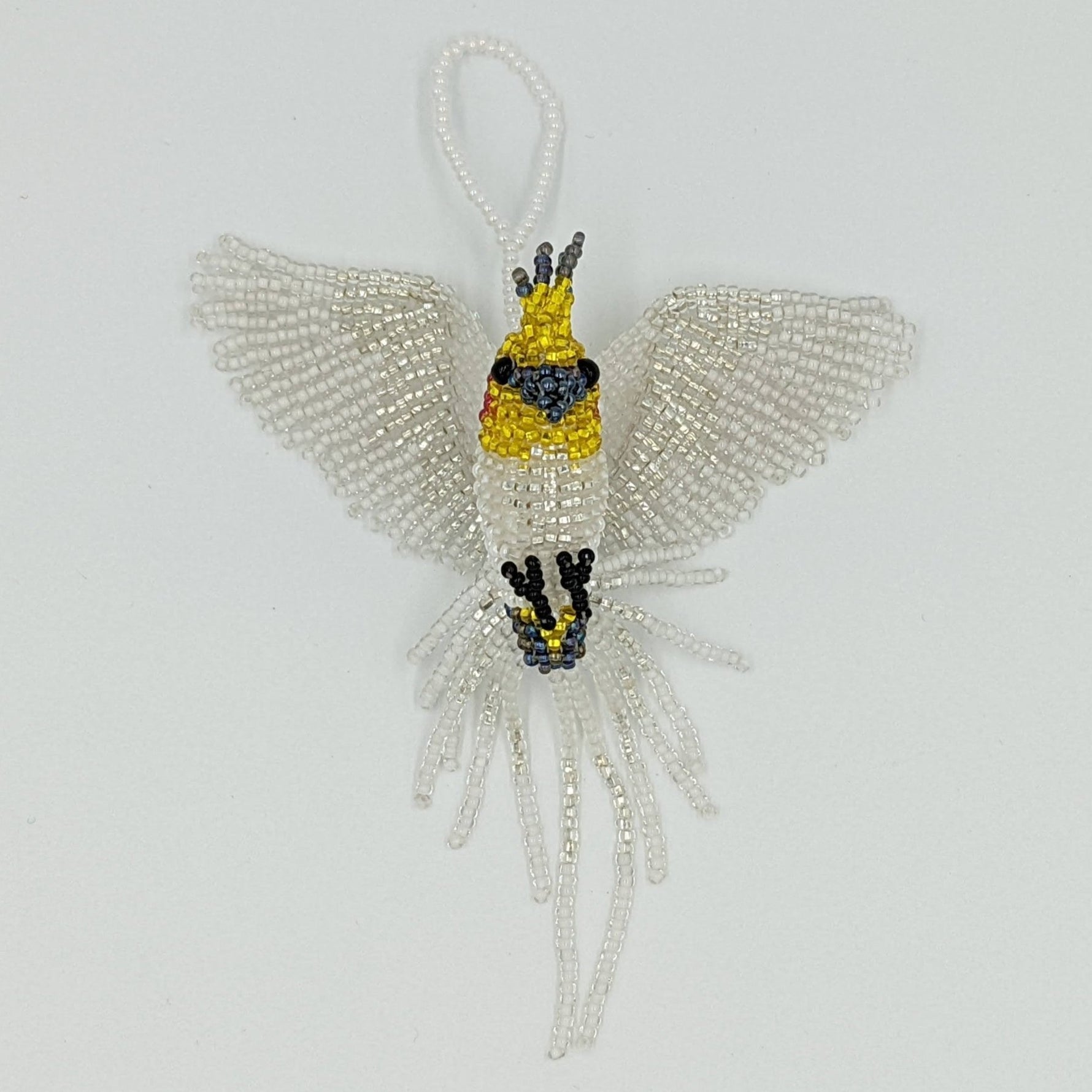 Cockatiel Beaded Ornament - A Thread of Hope Guatemalan Fair Trade