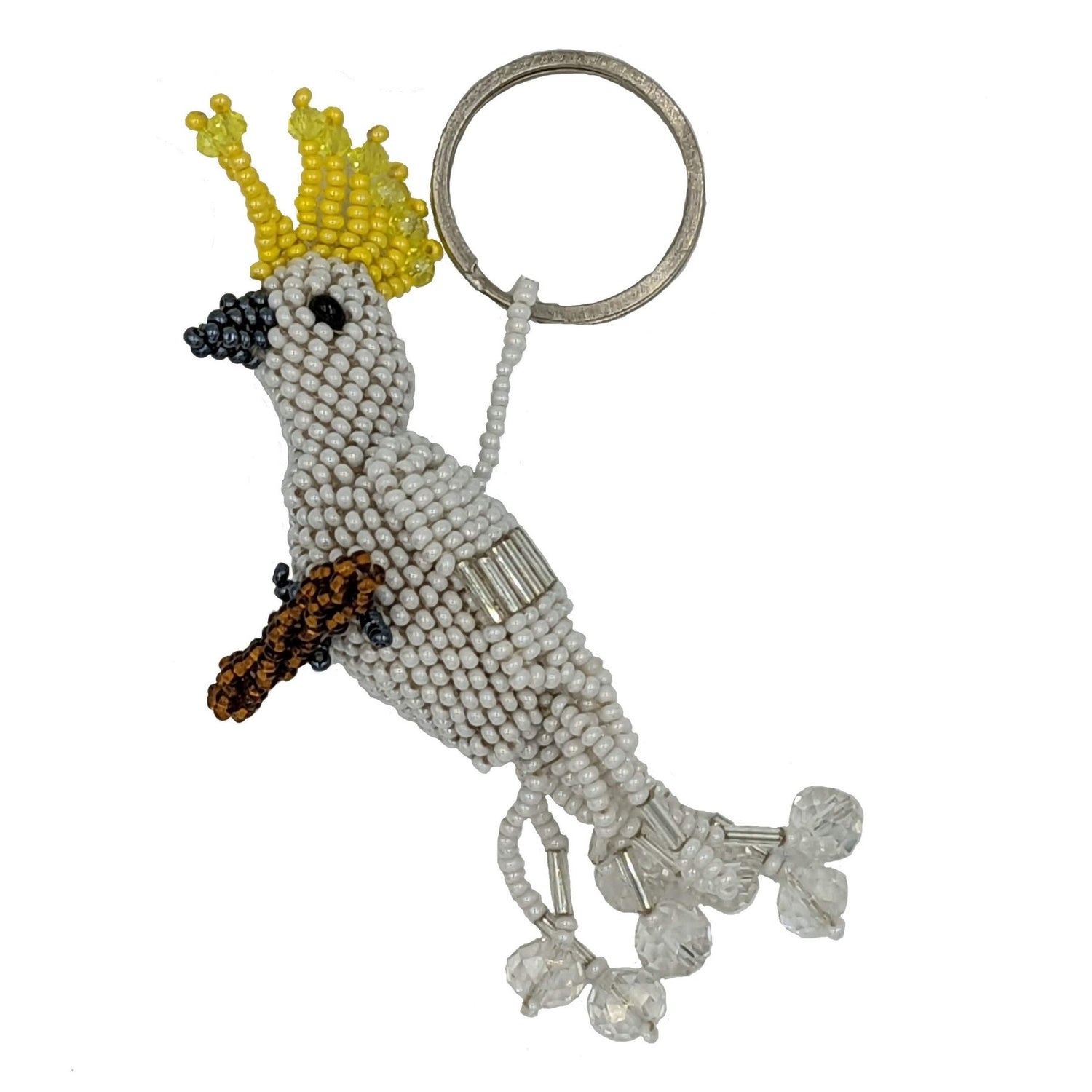 Cockatoo Beaded Ornament - A Thread of Hope Guatemalan Fair Trade