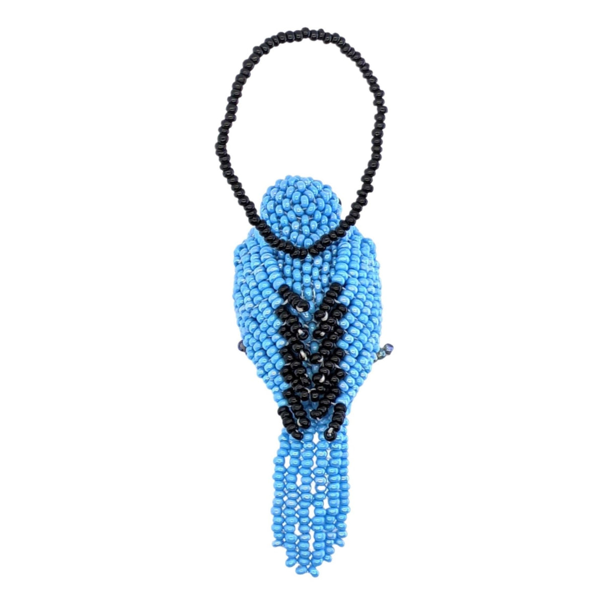 Eastern Bluebird Beaded Bird Ornament - A Thread of Hope Guatemalan Fair Trade