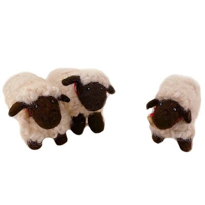 Felted Cotswold Wool Sheep in White - A Thread of Hope Guatemalan Fair Trade