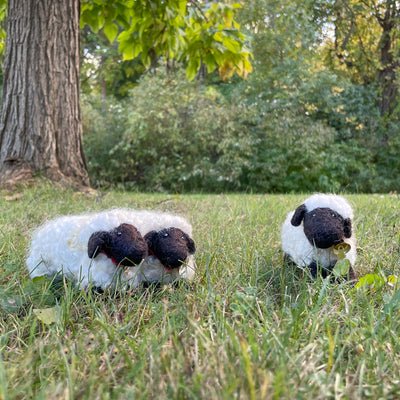 Felted Cotswold Wool Sheep in White - A Thread of Hope Guatemalan Fair Trade