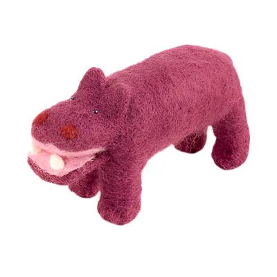 Felted Wool Hippopotamus - A Thread of Hope Guatemalan Fair Trade