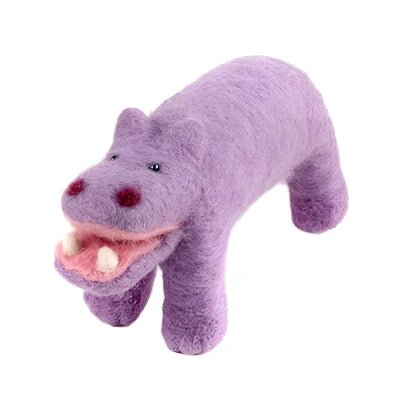Felted Wool Hippopotamus - A Thread of Hope Guatemalan Fair Trade