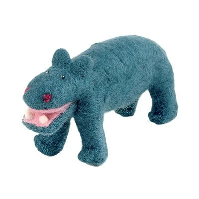 Felted Wool Hippopotamus - A Thread of Hope Guatemalan Fair Trade