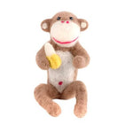 Felted Wool Monkey with Banana - A Thread of Hope Guatemalan Fair Trade
