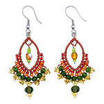 Fiesta Catarina Beaded Earrings - A Thread of Hope Guatemalan Fair Trade