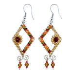 Fiesta Serena Beaded Earrings - A Thread of Hope Guatemalan Fair Trade