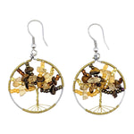 Golds Tree of Life Beaded Earrings - A Thread of Hope Guatemalan Fair Trade