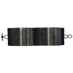 Gray, Black and White Woven Stripes Beaded Bracelet - A Thread of Hope Guatemalan Fair Trade