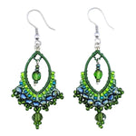 Greens Catarina Beaded Earrings - A Thread of Hope Guatemalan Fair Trade