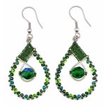 Greens Emilia Beaded Earrings - A Thread of Hope Guatemalan Fair Trade