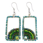 Greens Julieta Beaded Earrings - A Thread of Hope Guatemalan Fair Trade