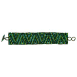 Greens Volcanos and Stars Beaded Bracelet - A Thread of Hope Guatemalan Fair Trade