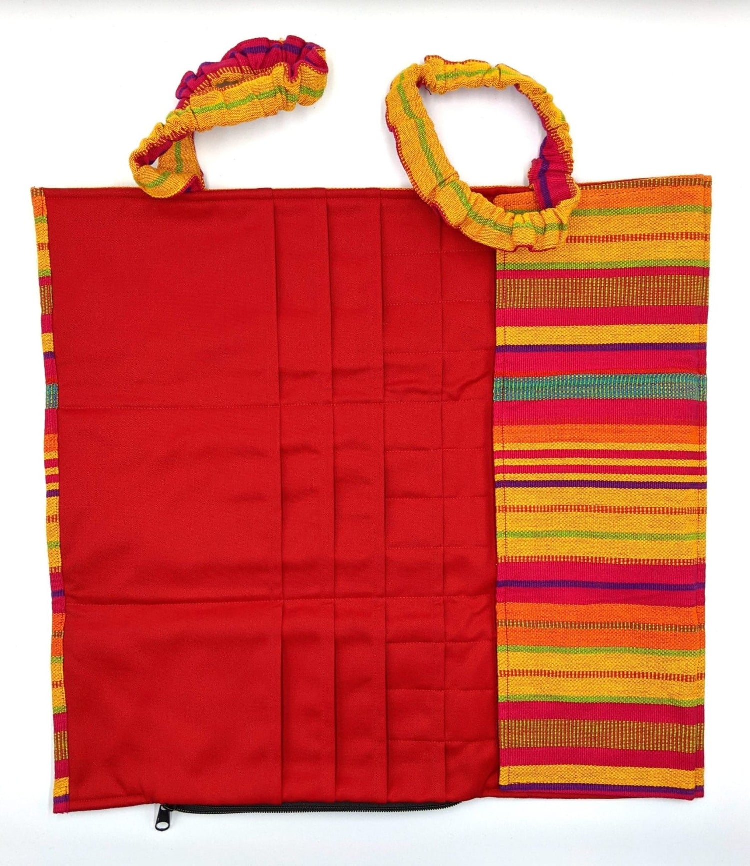 Handwoven Cotton Knitting Needle Organizer - Crafts Bag (can also be used for paint brushes or other craft tools) - A Thread of Hope Guatemalan Fair Trade