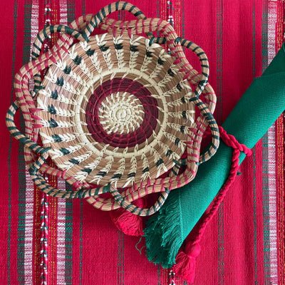 Handwoven Fringed Napkin - A Thread of Hope Guatemalan Fair Trade