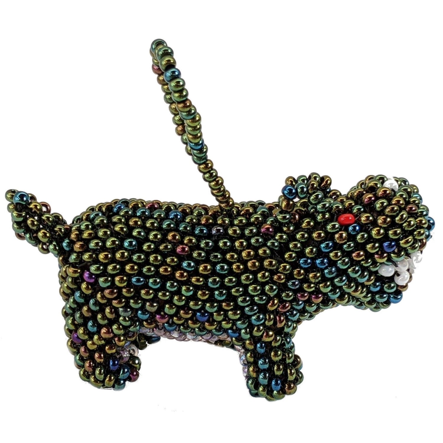 Hippopotamus Beaded Ornament - A Thread of Hope Guatemalan Fair Trade