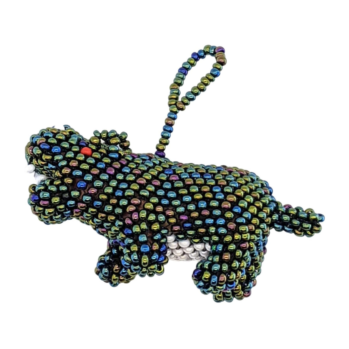 Hippopotamus Beaded Ornament - A Thread of Hope Guatemalan Fair Trade