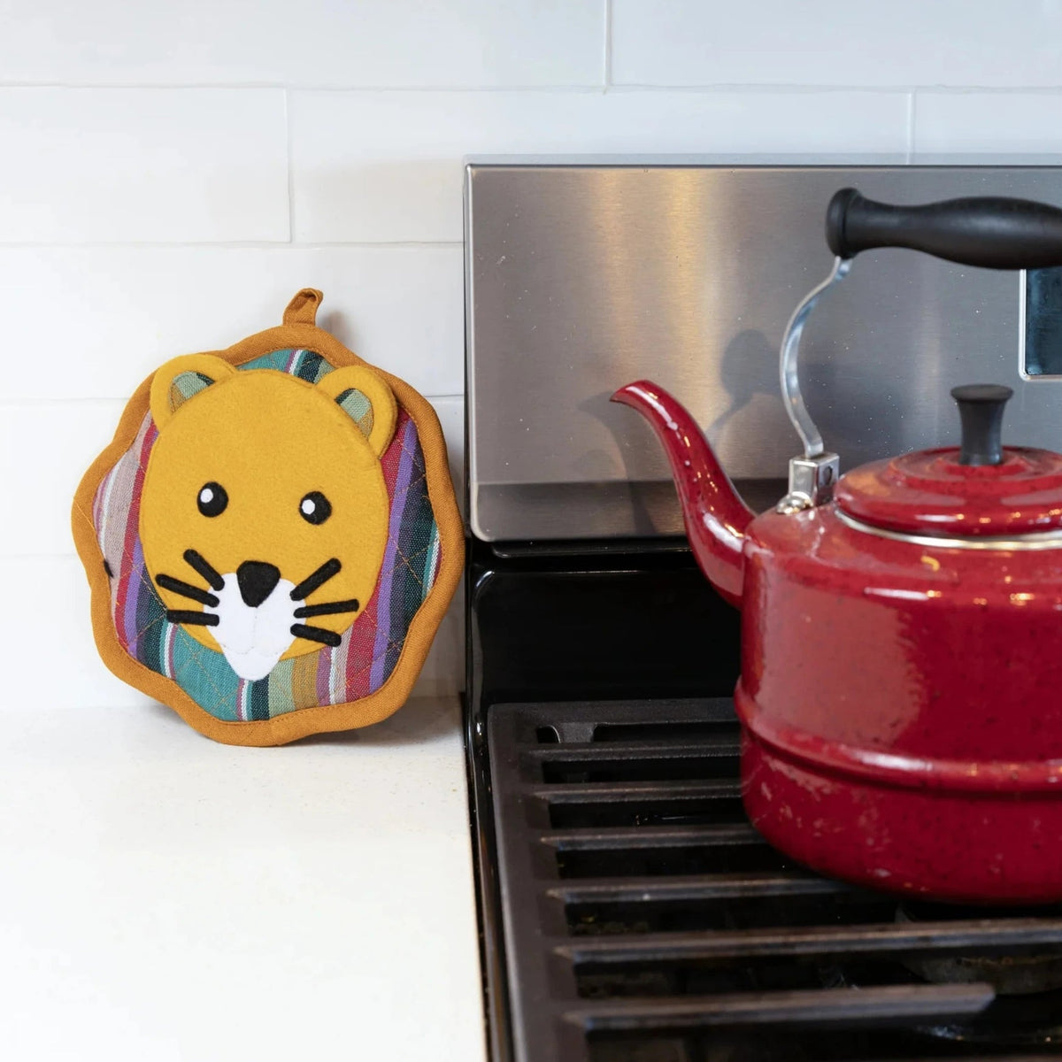 Lion Dual - Purpose Trivet & Pot Holder - A Thread of Hope Guatemalan Fair Trade