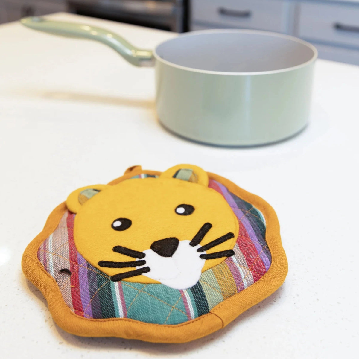 Lion Dual - Purpose Trivet & Pot Holder - A Thread of Hope Guatemalan Fair Trade