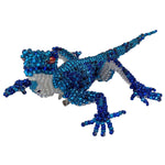 Lizard Beaded Pin - Blues - A Thread of Hope Guatemalan Fair Trade
