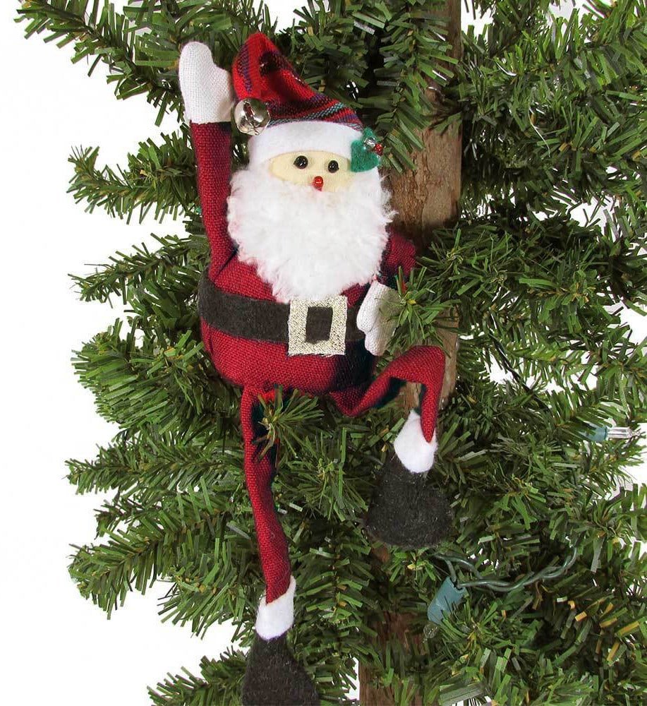 Long Legged Santa Ornament - A Thread of Hope Guatemalan Fair Trade