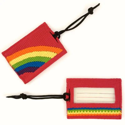 Luggage Tag in Rainbow Arc - A Thread of Hope Guatemalan Fair Trade
