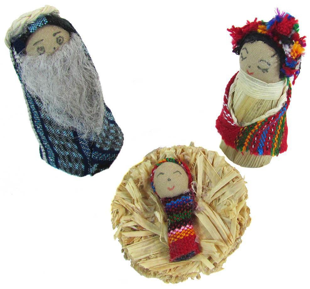 Miniature Recycled Nativity Scene - A Thread of Hope Guatemalan Fair Trade