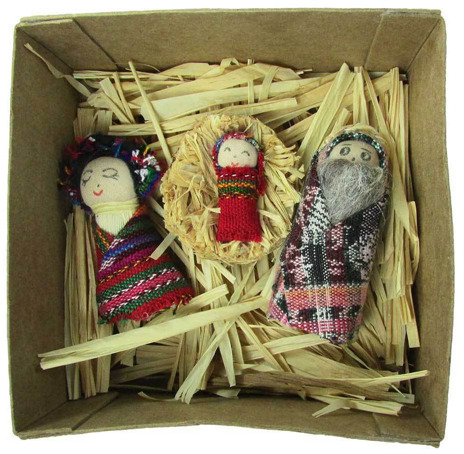 Miniature Recycled Nativity Scene - A Thread of Hope Guatemalan Fair Trade