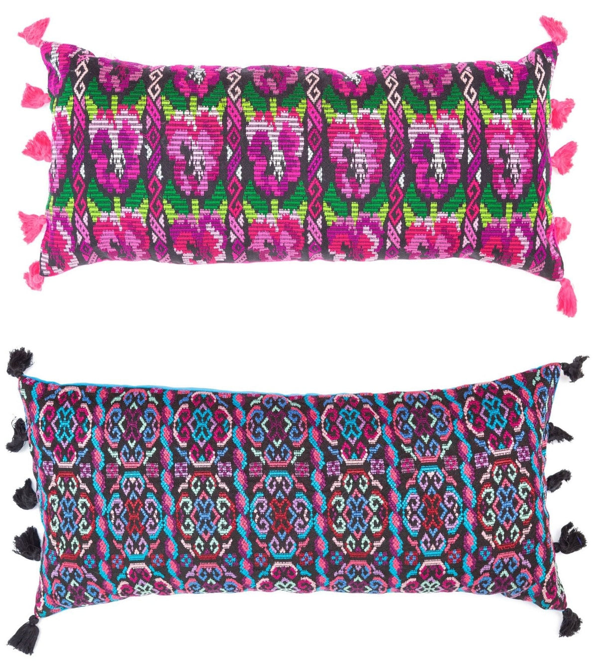 Oversized Guatemalan Lumbar Pillow - A Thread of Hope Guatemalan Fair Trade