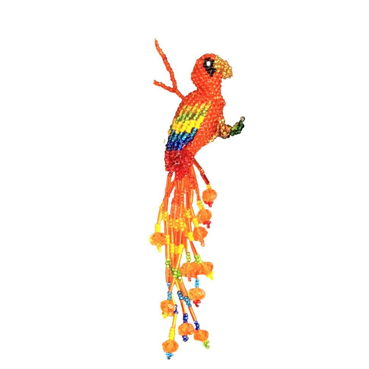 Parrot (Large) Beaded Ornament - A Thread of Hope Guatemalan Fair Trade
