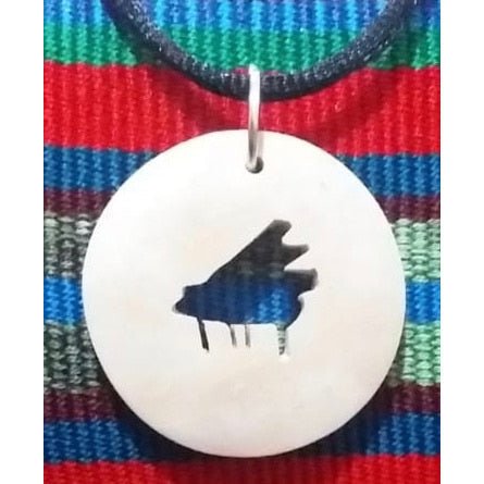 Piano Coco Spirit Hand - Carved Coconut Shell Necklace - A Thread of Hope Guatemalan Fair Trade