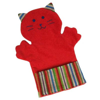 Puppet Washcloth - Kitty - A Variety of Colors - A Thread of Hope Guatemalan Fair Trade