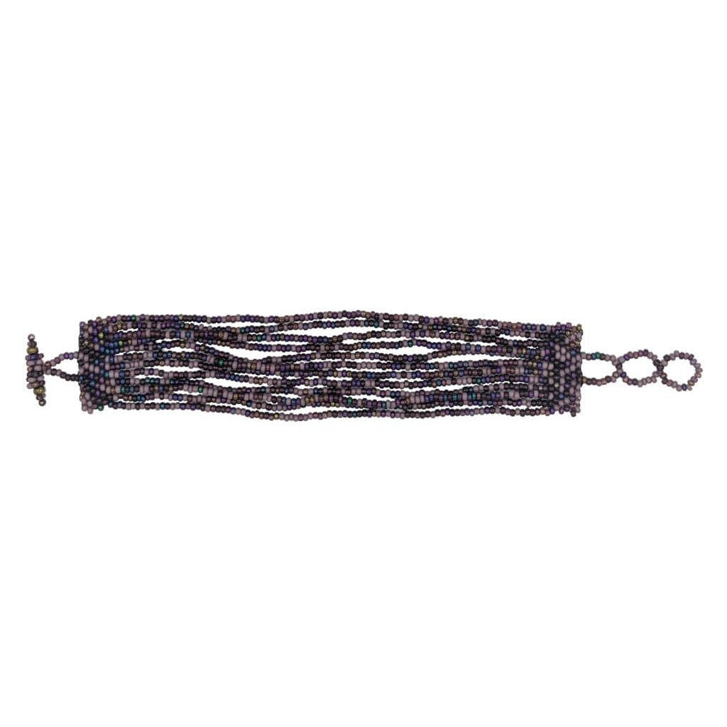 Purples 24 - Strand Beaded Bracelet - A Thread of Hope Guatemalan Fair Trade