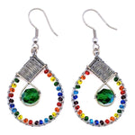 Rainbow Emilia Beaded Earrings - A Thread of Hope Guatemalan Fair Trade