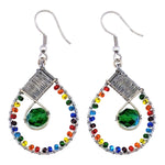 Rainbow Emilia Beaded Earrings - A Thread of Hope Guatemalan Fair Trade