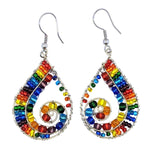 Rainbow Senovia Beaded Earrings - A Thread of Hope Guatemalan Fair Trade