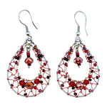 Reds Esperanza Dreamcatcher Beaded Earrings - A Thread of Hope Guatemalan Fair Trade