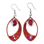 Reds Fernanda Beaded Earrings - A Thread of Hope Guatemalan Fair Trade