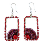 Reds Julieta Beaded Earrings - A Thread of Hope Guatemalan Fair Trade