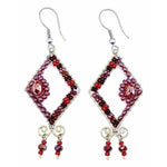 Reds Serena Beaded Earrings - A Thread of Hope Guatemalan Fair Trade