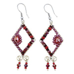 Reds Serena Beaded Earrings - A Thread of Hope Guatemalan Fair Trade