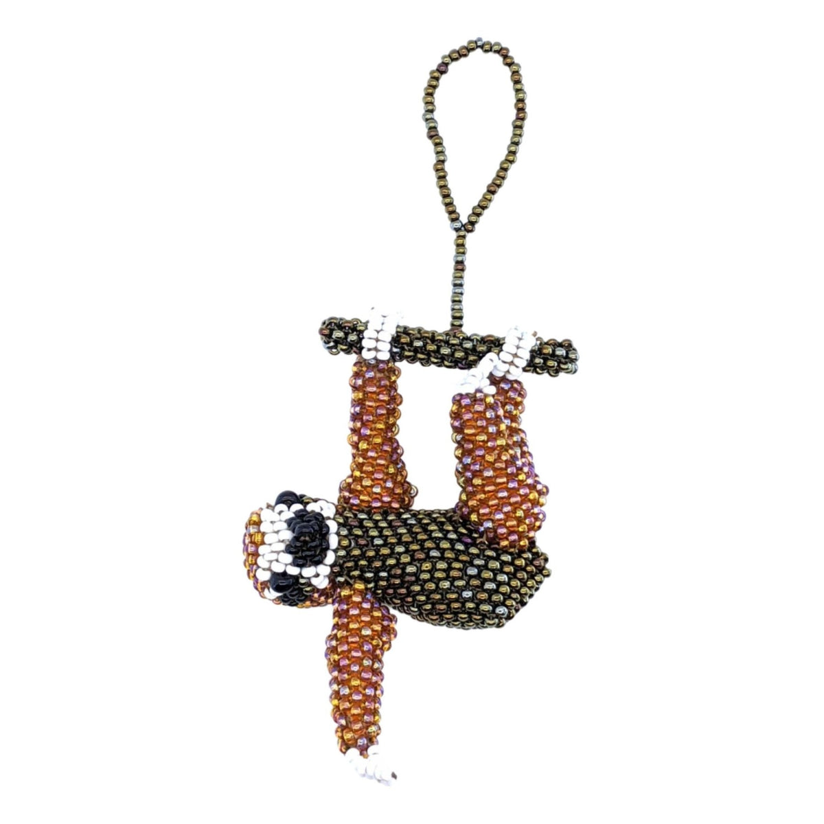 Sloth Beaded Ornament - A Thread of Hope Guatemalan Fair Trade