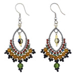 Sophisticated Autumn Catarina Beaded Earrings - A Thread of Hope Guatemalan Fair Trade